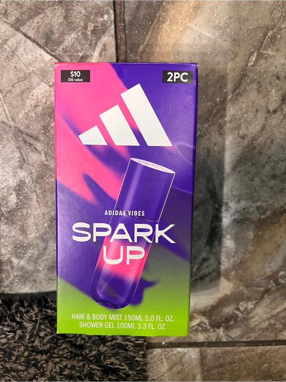 adidas Spark Up 2PC Set — Purple & Pink Gradient Pack